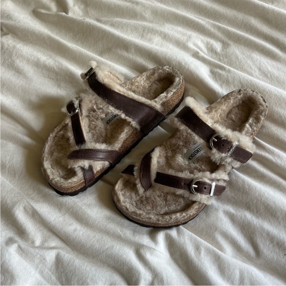 NEW Birkenstock Mayari Shearling Sandals 5.5 - Picture 6 of 7